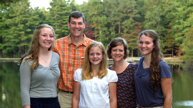 The Pharr Family: Annie, Yates, Mary, Marisa, and Lucy