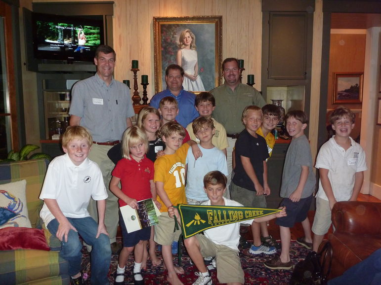 Falling Creek Camp Movie show at The Newtons home in Bluffton
