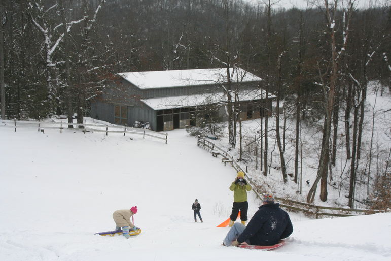 The big hill above the barn at Falling Creek Camp