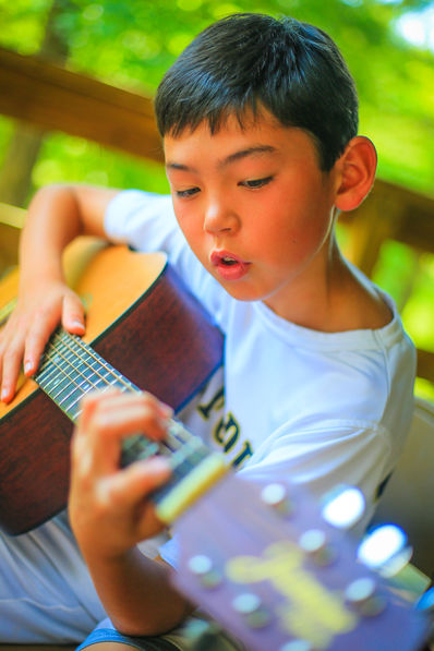 Falling Creek Camp Playing Guitar