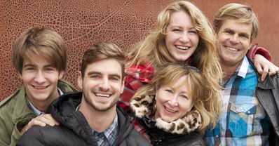 The Davis Family: Chase, Cole, Honey (above), Mary Lou (below), and Dusty