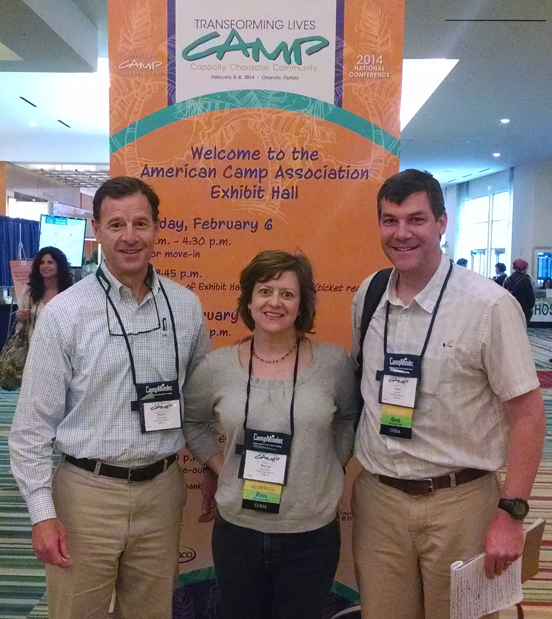 Yates & Marisa Pharr and Frank Tindall attend the American Camp Association Conference Yates & Marisa Pharr and Frank Tindall attend the American Camp Association Conference