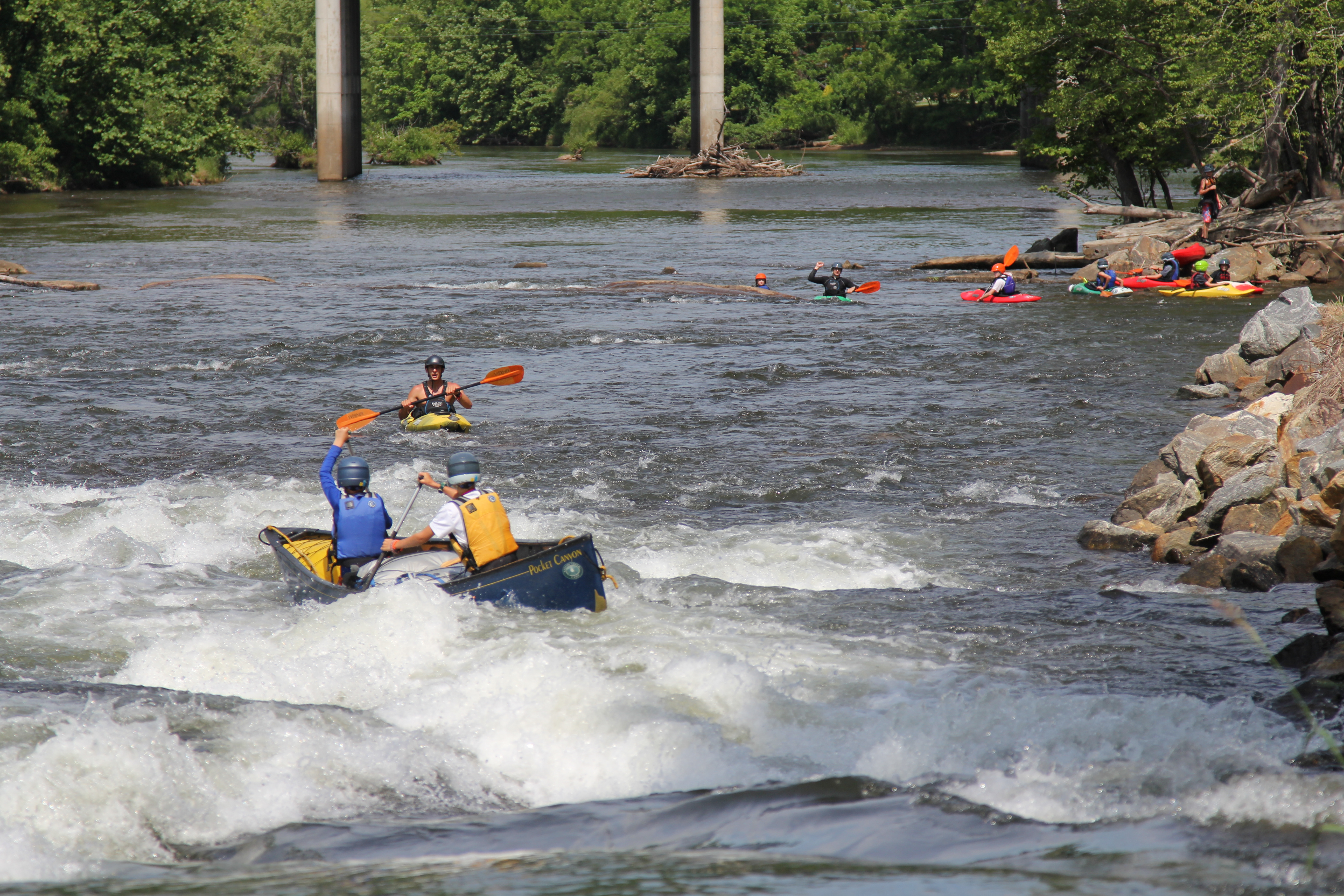 Whitewater Paddling At The Creek