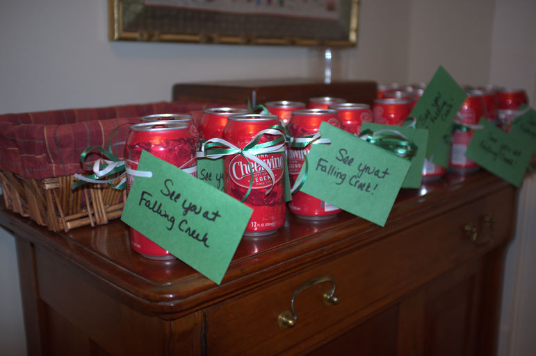 The Eskew Family in Alexandria, VA surprised us all by giving attendees a Cheerwine as a party favor on the way out. Amazing!