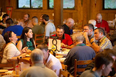 Reminiscing and catching up over Fried Chicken Supper