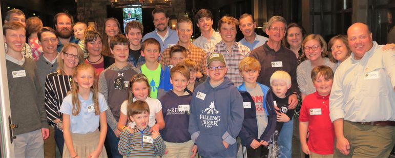 It's always fun when Emily and Jay West host the camp movies and reunion in Asheville, NC and a big group of FCC staff and special local families come together. This event is also recorded on Facebook Live so all in cities where we did not visit can watch