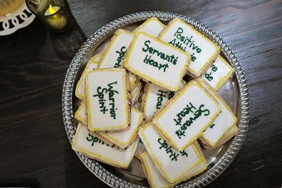 The West Family served beautiful FCC CODE frosted cookies and they were a huge hit.